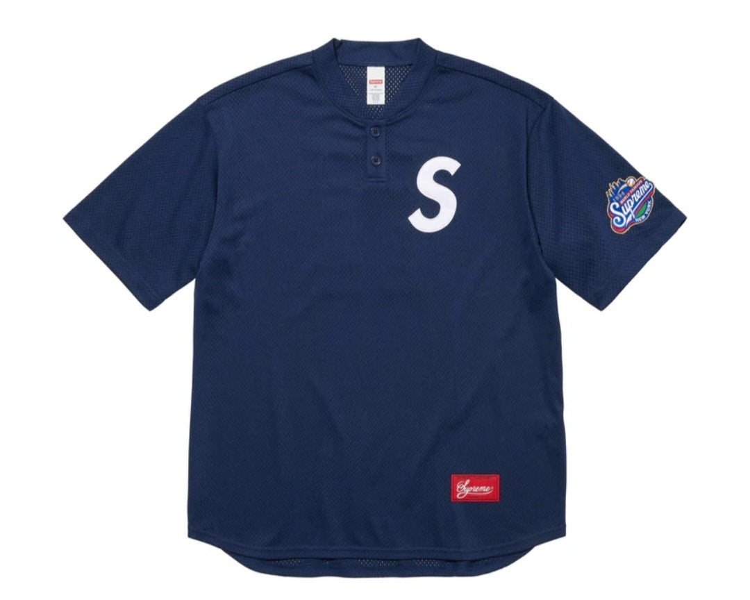 Supreme - 'S Logo Baseball Henley'