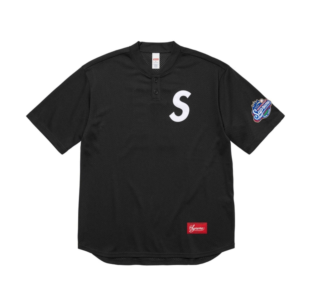 Supreme - 'S Logo Baseball Henley'