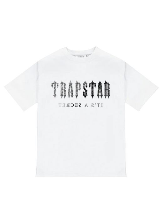 Trapstar Decoded Paisley Monochrome Edition Tee - White/Black