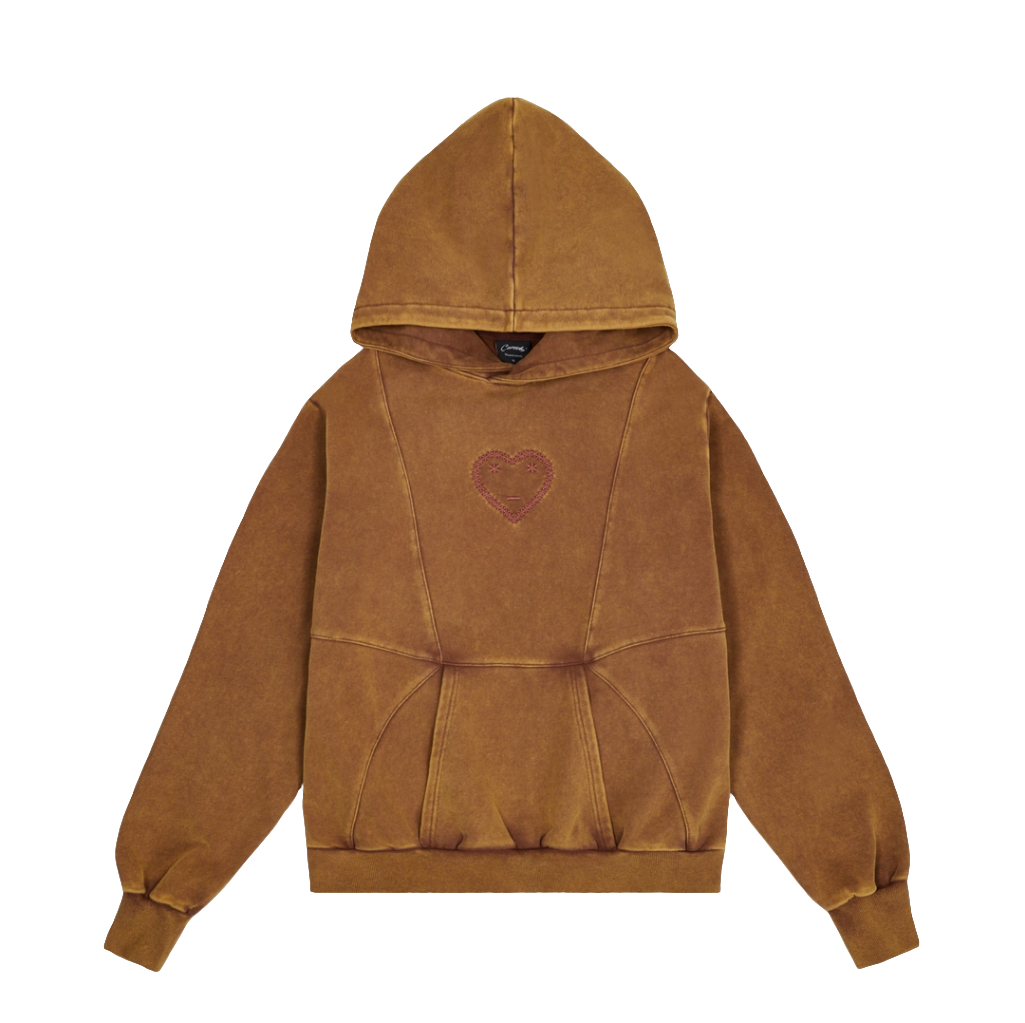 CARSICKO - FTP CYBE Pullover Hoodie Washed Brown/Pink Wine