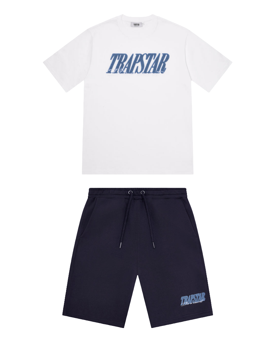 Trapstar Signature 2.0 Short Set - 'White/Blue'