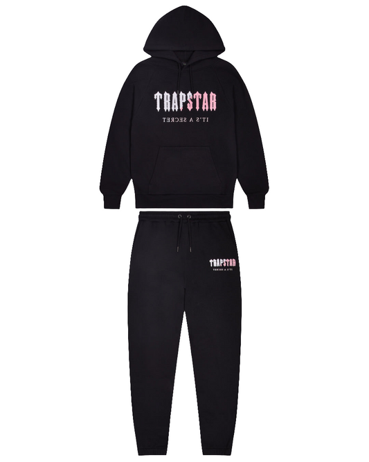 Trapstar Tracksuit Decoded Chenille - 'Black/Pink'