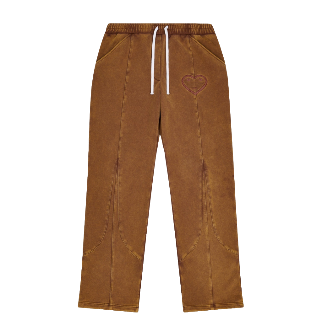 CARSICKO - FTP CYBE Track Pants Washed Brown/Pink Wine