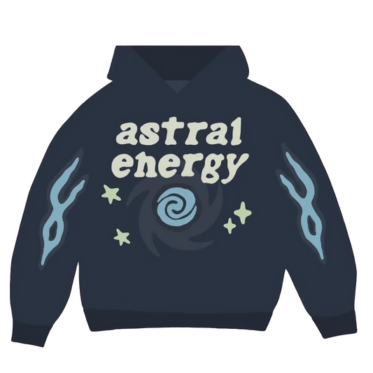 Broken Planet Hoodie 'Astral Energy' - Outer Space Blue