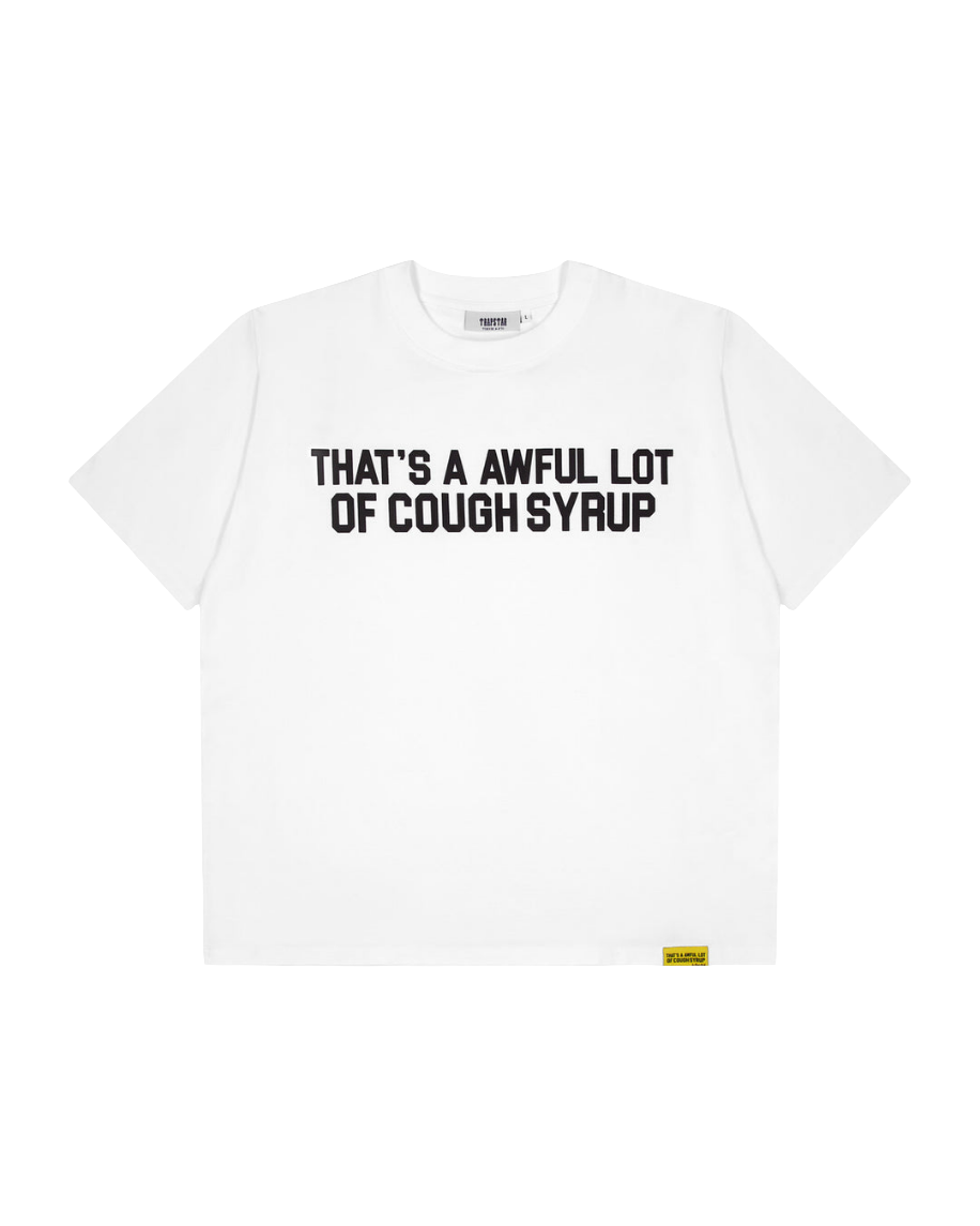 Trapstar X Awful Lot Of Coughsyrup Tee - 'White/Black'