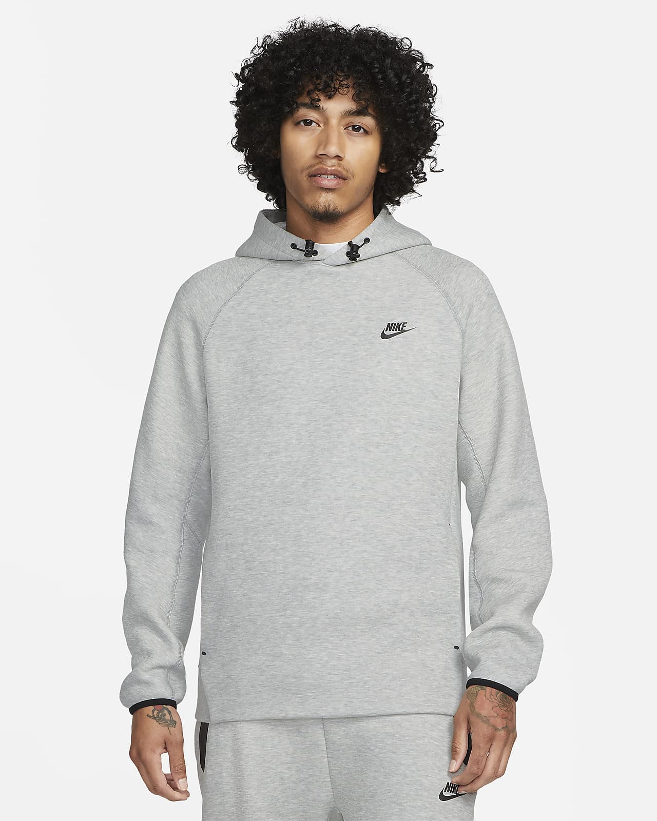 Nike Techfleece Hoodie Nonzip - 'Grey'